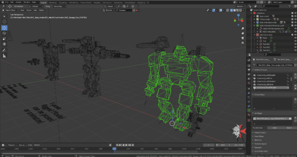 Low Poly Mecha Robot rigged with two animations included - Image 8