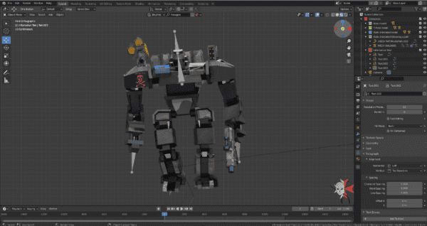 Low Poly Mecha Robot rigged with two animations included - Image 3