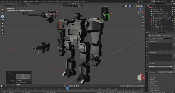 Low Poly Mecha Robot rigged with two animations included - Image 5
