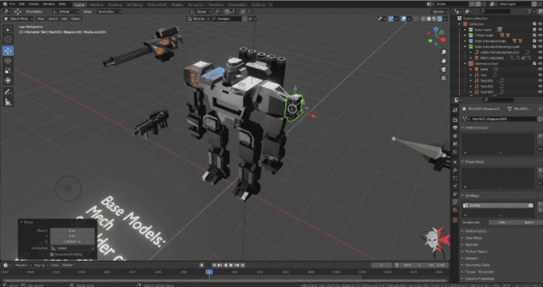 Low Poly Mecha Robot rigged with two animations included - Image 11