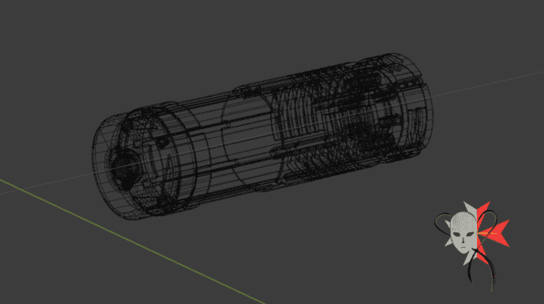 Portfolio - 3D model - Cyclone MK1 Missile Pack Animated.