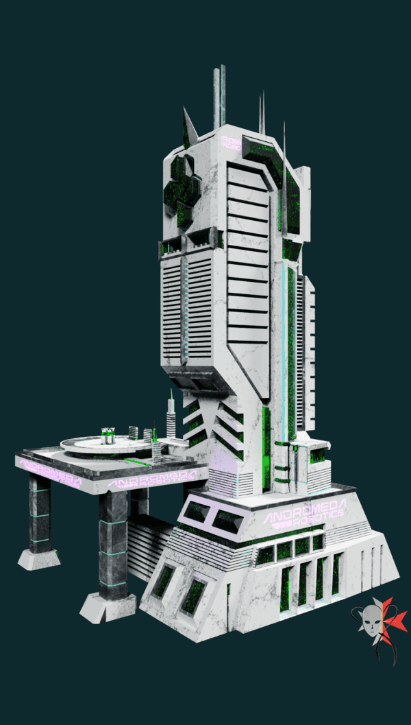 Sci-fi City Buildings Low Poly Kitbash Set - Neo Victoria - Image 2