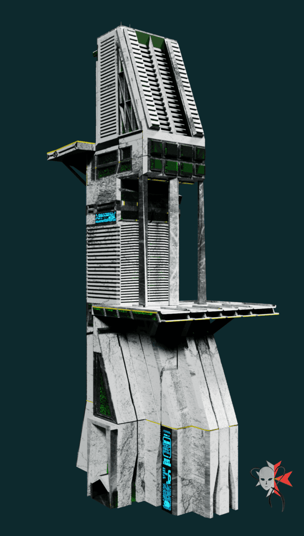Sci-fi City Buildings Low Poly Kitbash Set - Neo Victoria - Image 4