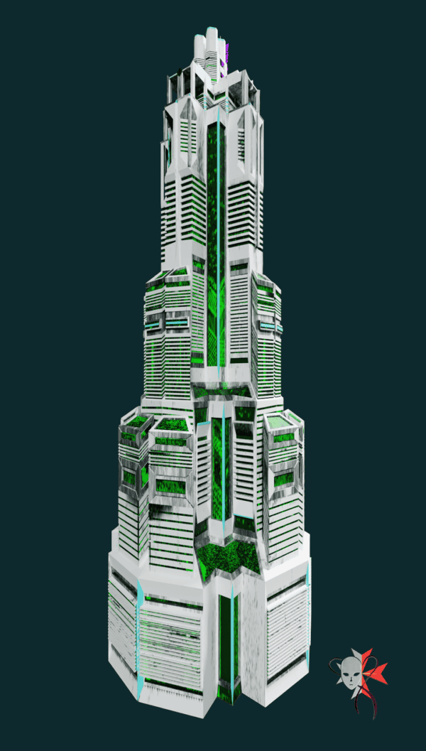 Sci-fi City Buildings Low Poly Kitbash Set - Neo Victoria - Image 13