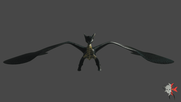 Portfolio - Low Poly animated dragon 3d Model by ronin074 at dressart3d.com