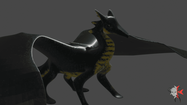Portfolio - Low Poly animated dragon 3d Model by ronin074 at dressart3d.com