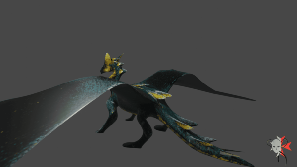 Portfolio - Low Poly animated dragon 3d Model by ronin074 at dressart3d.com