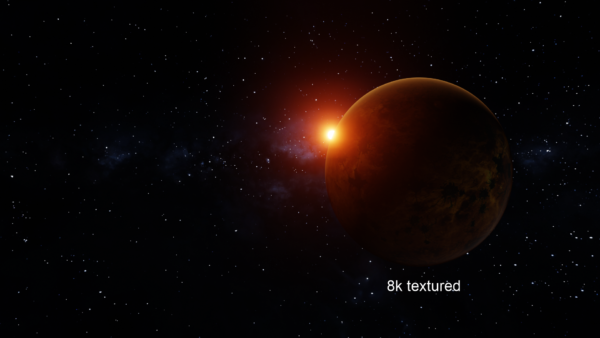 Hive Planet - Red - 360-degree slow natural rotation animated - Image 3
