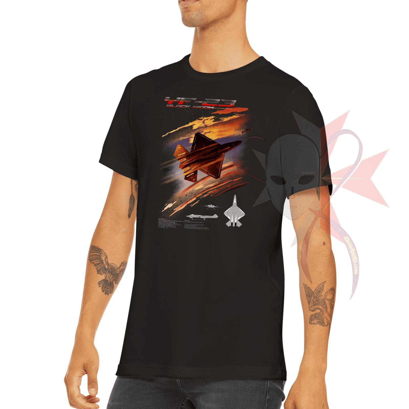 YF- 23 Black Widow, May the Dream come true. Fan Art - Classic Unisex ...