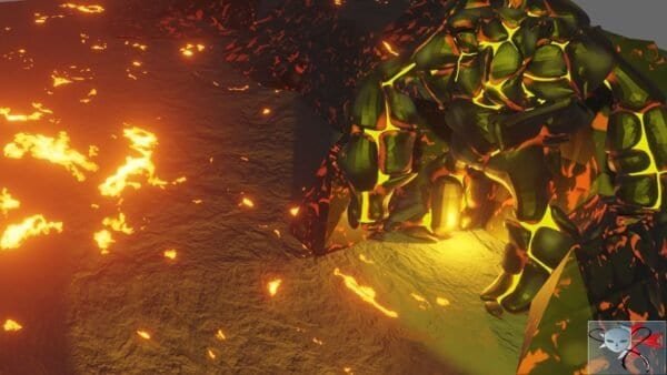 Low Poly Lava Monster Textured Rigged 3 animations included - Image 3