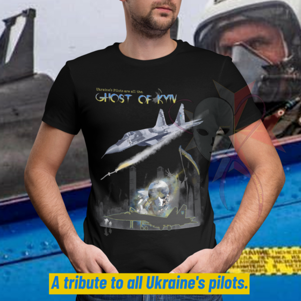 Ghost of Kyiv - The Tribute - Classic Unisex Crewneck T-shirt - Image 16