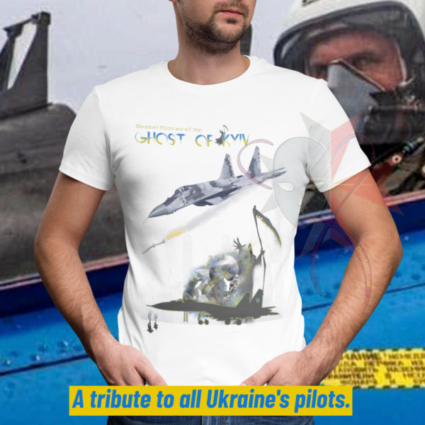 Ghost of Kyiv - The Tribute - Classic Unisex Crewneck T-shirt - Image 17