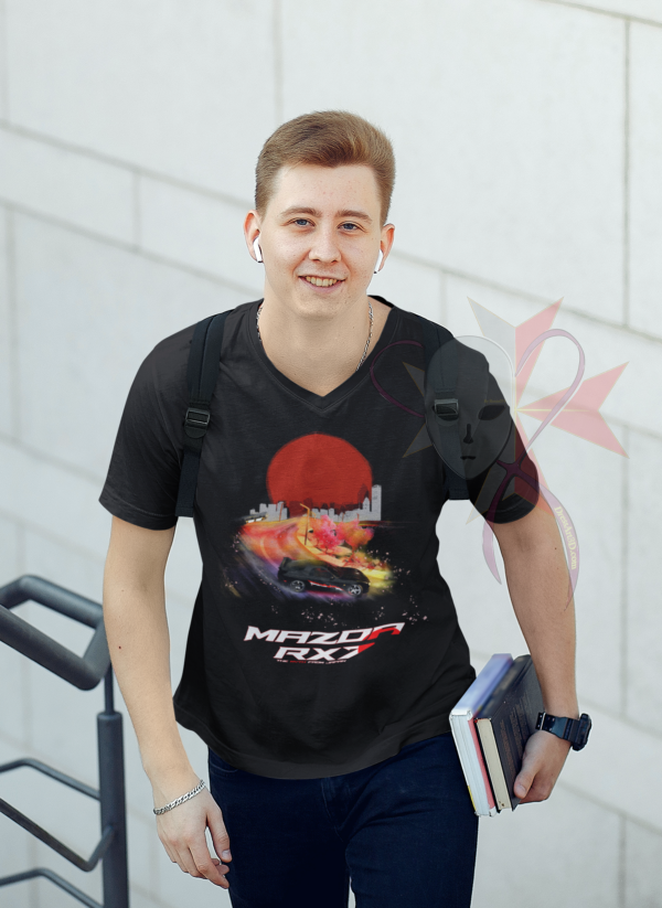 Mazda RX-7 - Fan Art - Classic Unisex Crewneck T-shirt - Image 6