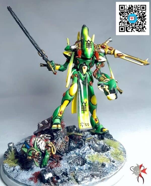 Portfolio - Aeldari Striking Scorpion Wraith Lord - Warhammer 40k Games Workshop painted by ronin074 @ dressart3d.com