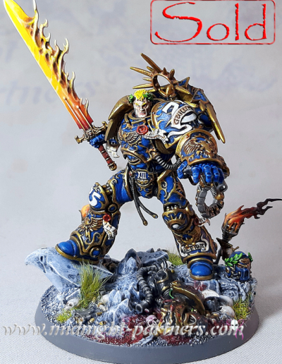 Portfolio - Primarch Roboute Gulliman - Ultramarine Space Marine Chapter Lord and Lord regent of the imperium. Warhammer 40k