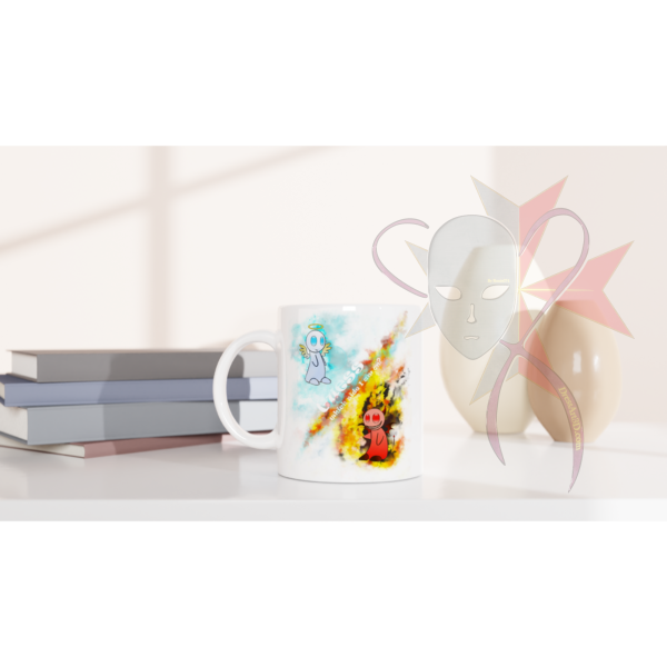 Angel or Devil Guess - White 11oz Ceramic Mug - Image 5