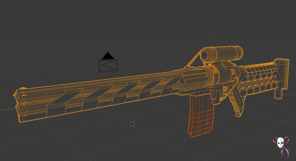 Gun Sci-Fi Plasma Shotgun/Rifle / low-poly 3d model - Image 16