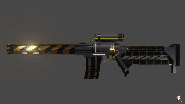 Gun Sci-Fi Plasma Shotgun/Rifle / low-poly 3d model - Image 11