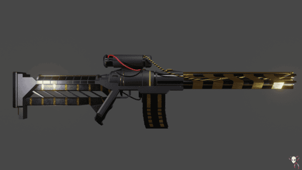 Gun Sci-Fi Plasma Shotgun/Rifle / low-poly 3d model - Image 10