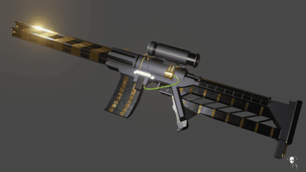 Gun Sci-Fi Plasma Shotgun/Rifle / low-poly 3d model - Image 5