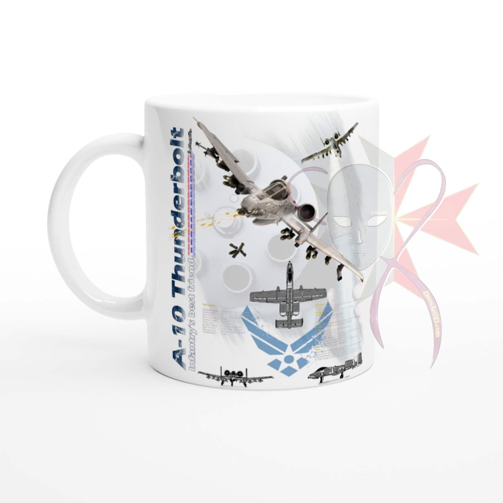 A-10 Thunderbolt II (Warthog) - White 11oz Ceramic Mug