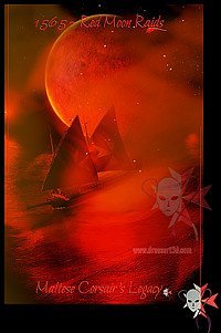 Design -Red moon raids 1556- print-on demand products