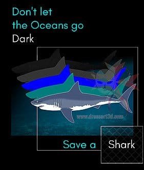 Design - Save the Shark- print-on demand products