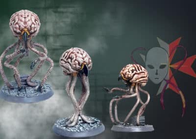 grell miniatures garage kit figures and models designed 3d printed and painted at dressar3d.com