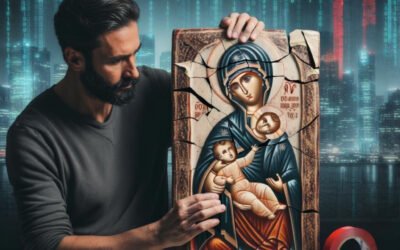 Restoration Commission: Saving a Ceramic Nativity Icon – Crack Consolidation