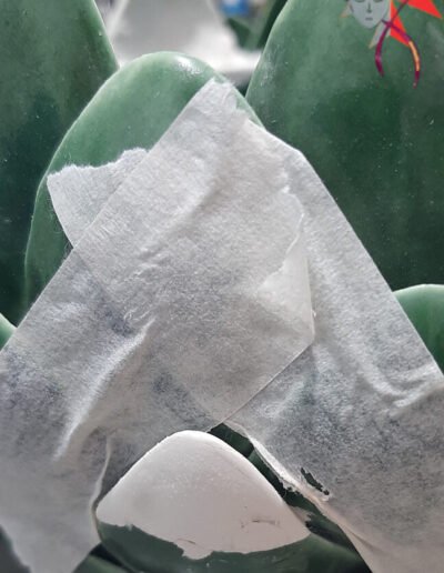 Restoration-Commission-Ceramic-Green-Vase-Pinning and sculpting -@-dressart3d.com