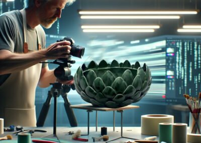 Green_Ceramic_Vase_Restoration tutorial @dressart3,com