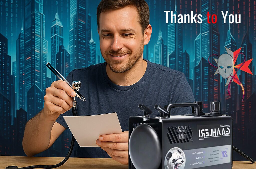 Airbrush Compressor Upgrade: Thanks to You, Our Studio Just Got More Powerful!